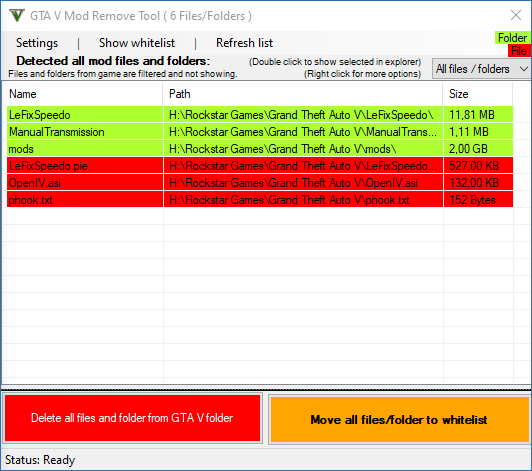 GTA V Mod Remove Tool для Windows