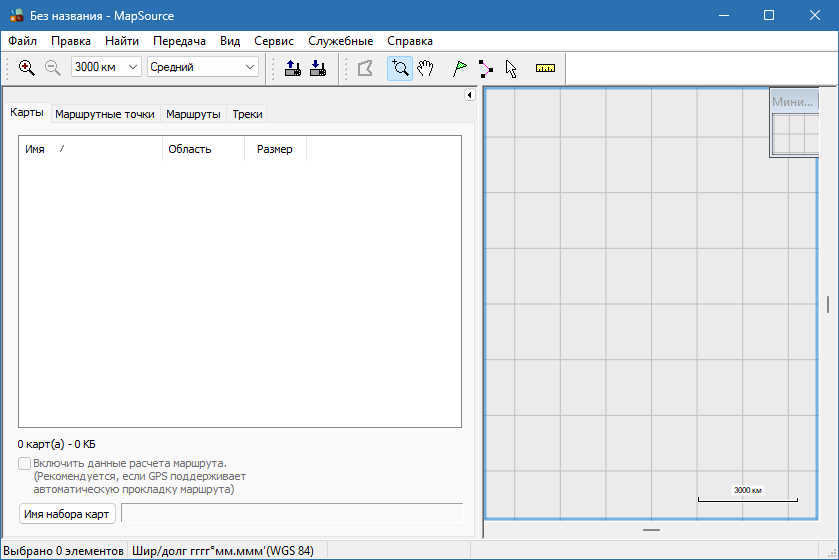 MapSource для Windows на русском
