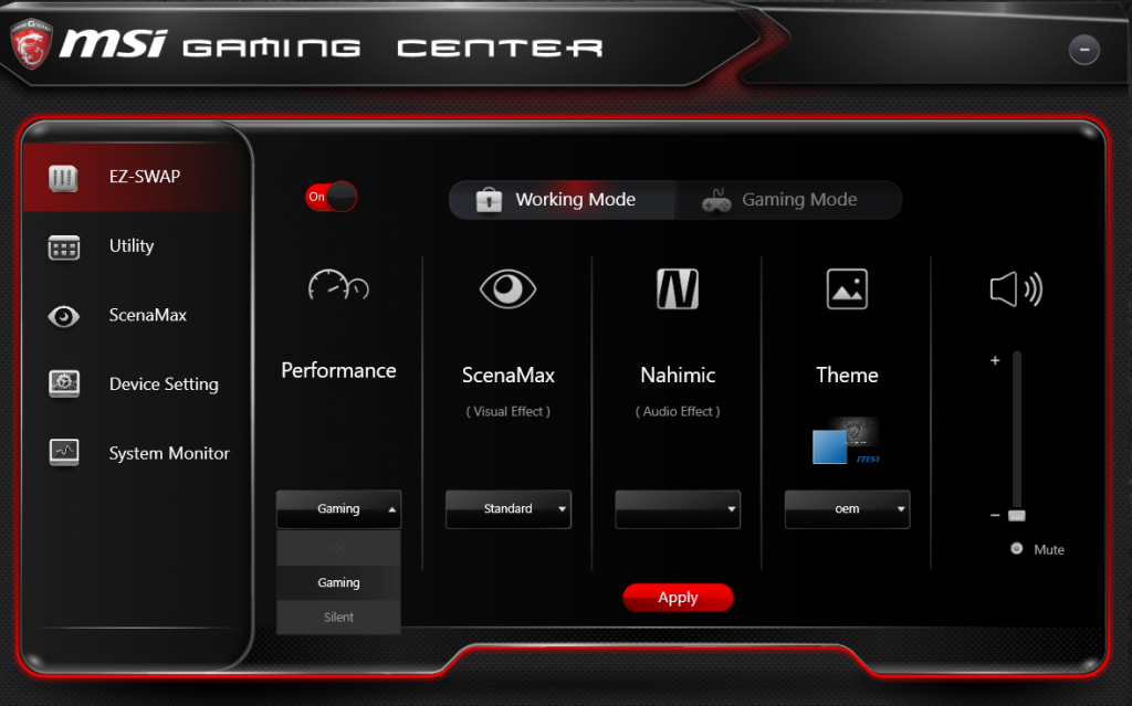 MSI Gaming App для Windows