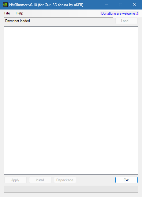 NVSlimmer для Windows