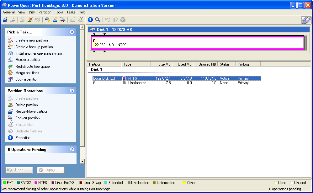 Partition Magic для Windows