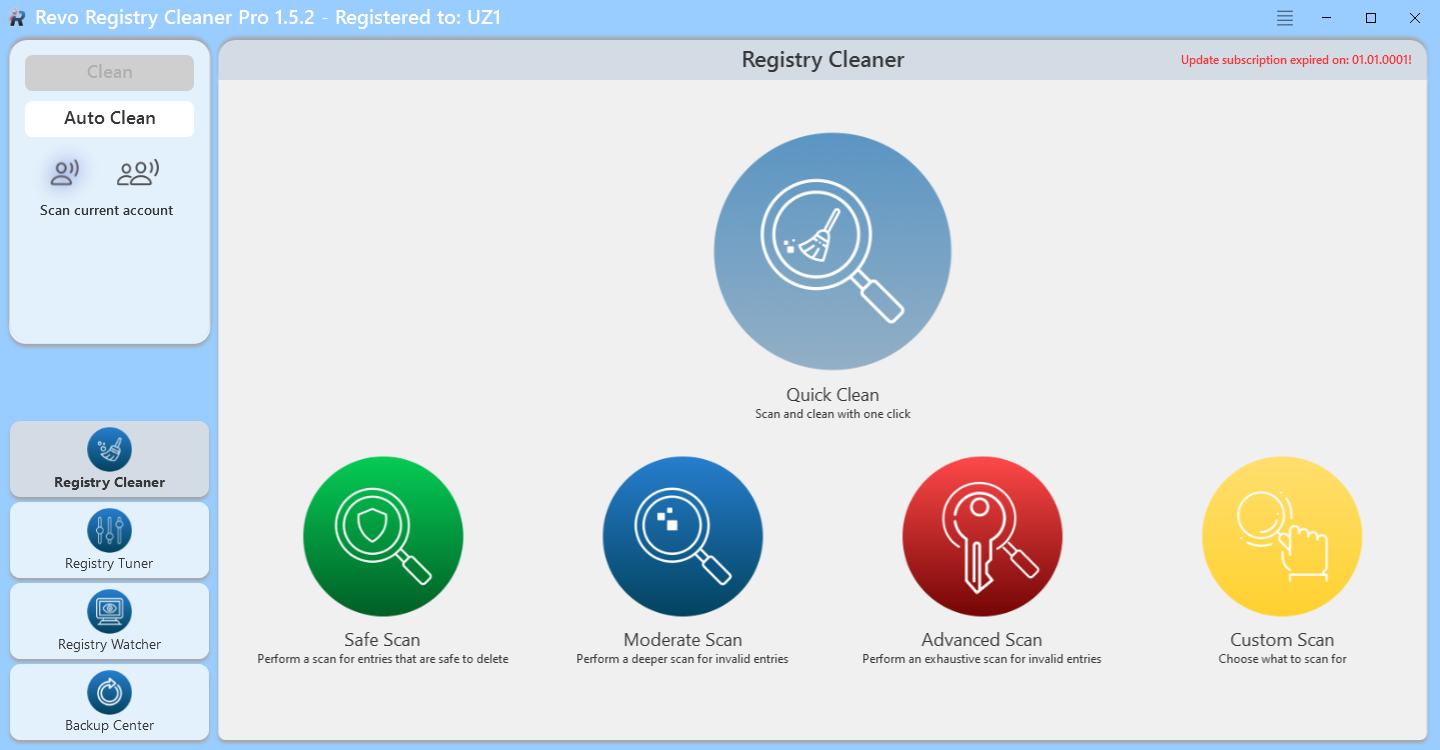 Revo Registry Cleaner для Windows