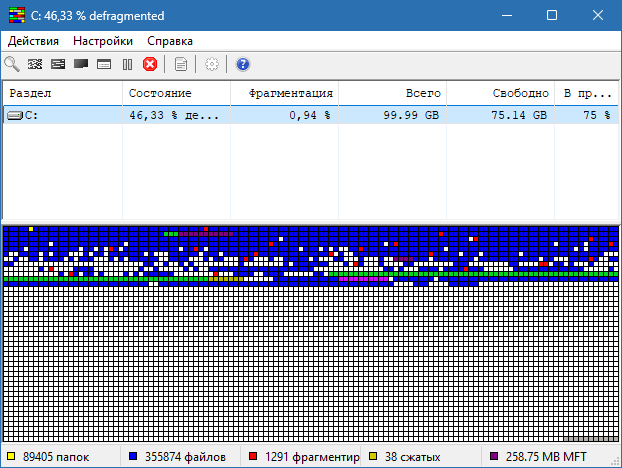 UltraDefrag для Windows