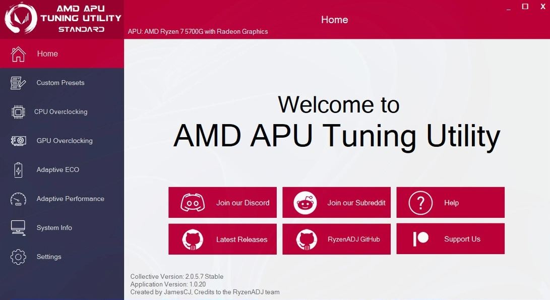 AMD APU Tuning Utility на русском