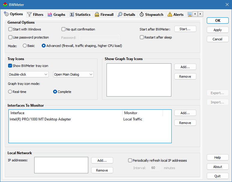 BWMeter для Windows