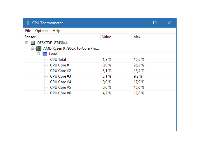 CPU Thermometer для Windows