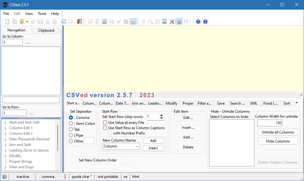 CSVed для Windows