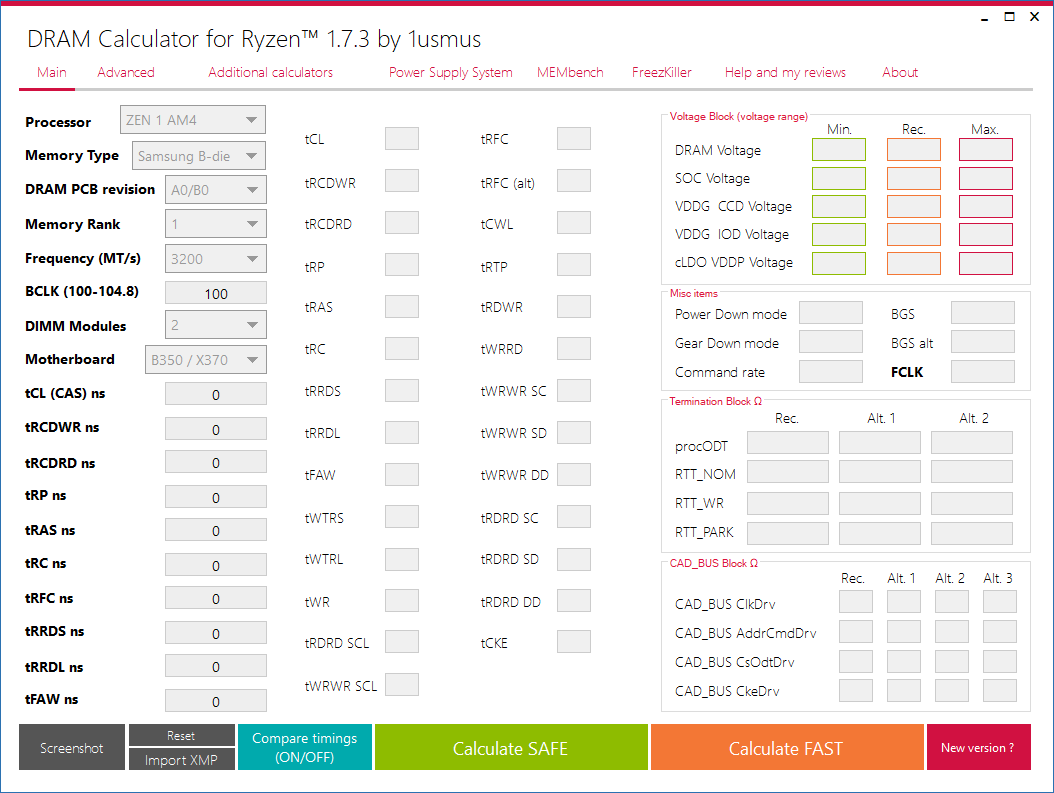 DRAM Calculator for Ryzen скачать
