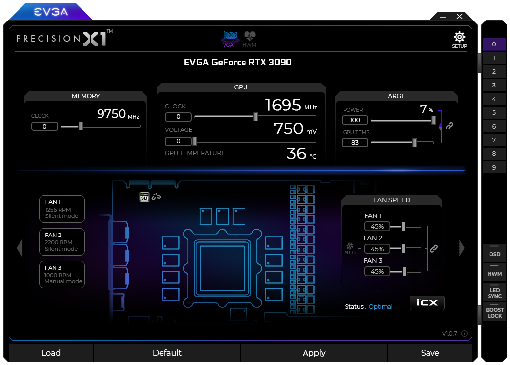 EVGA Precision X1 для Windows