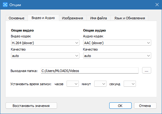 Free Screen Video Recorder на русском