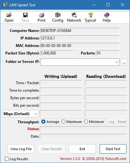 LAN Speed Test для Windows