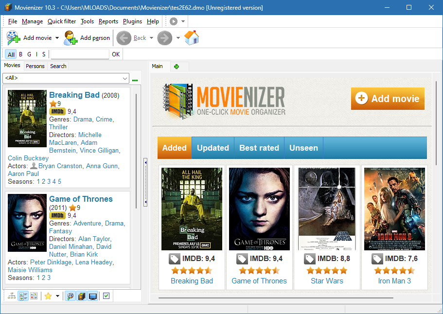 Movienizer для Windows