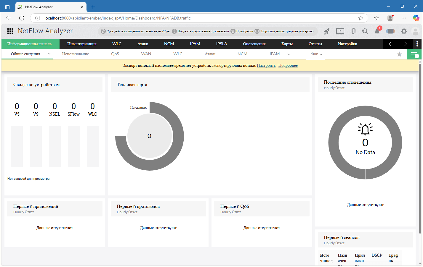 NetFlow Analyzer на русском