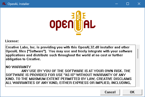 OpenAL скачать для Windows