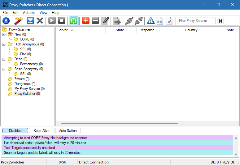Proxy Switcher для Windows