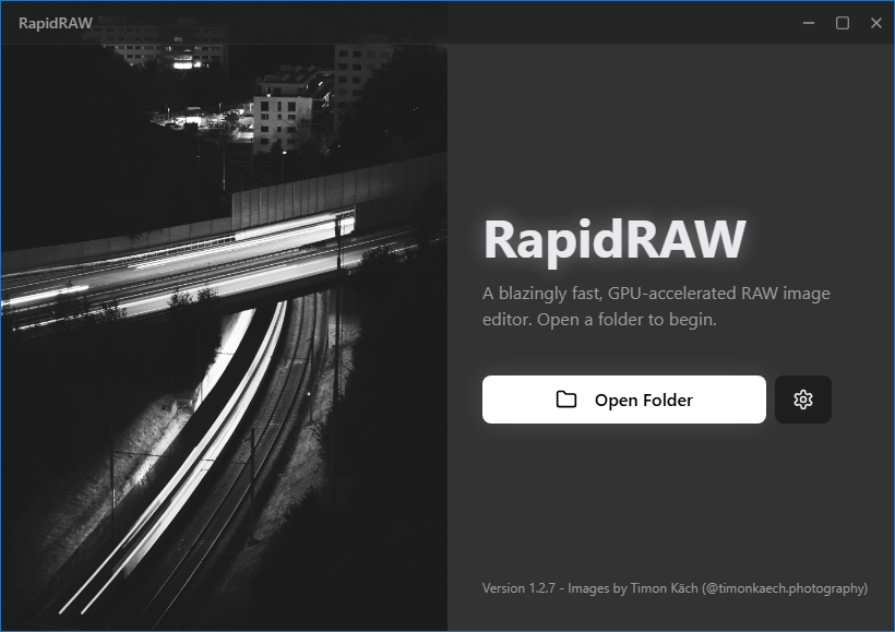 RapidRAW для Windows