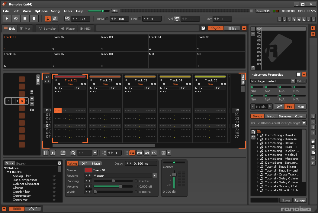 Renoise для Windows