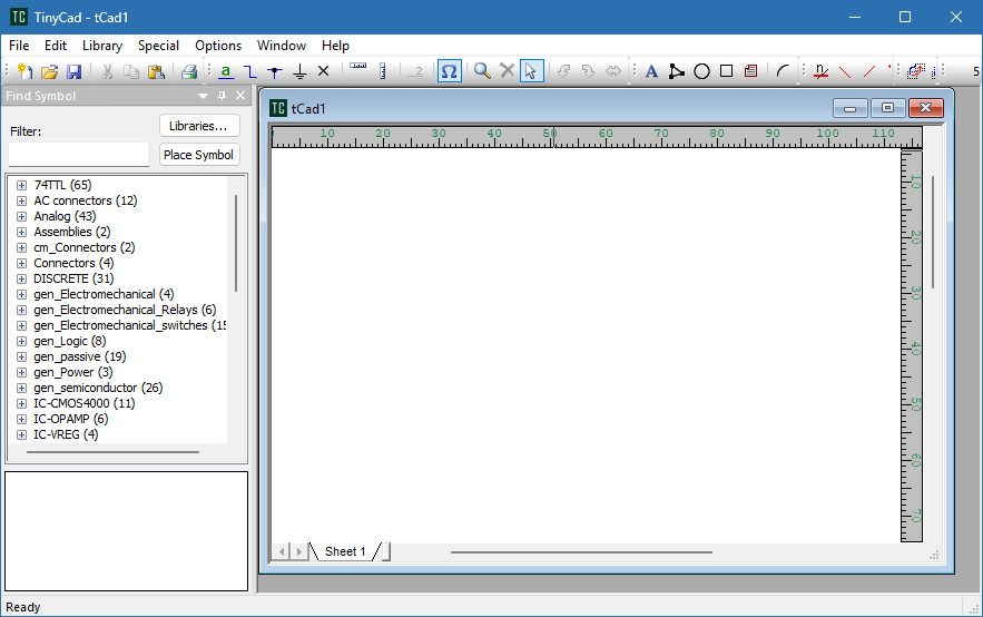TinyCAD для Windows