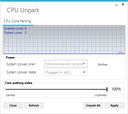 CPU Unpark скачать