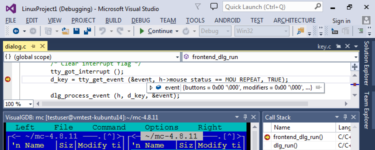 VisualGDB для Windows
