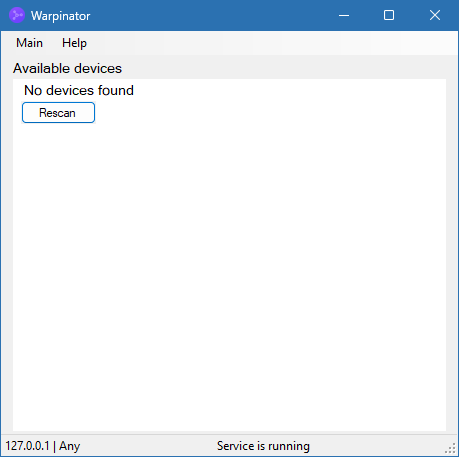 Warpinator для Windows