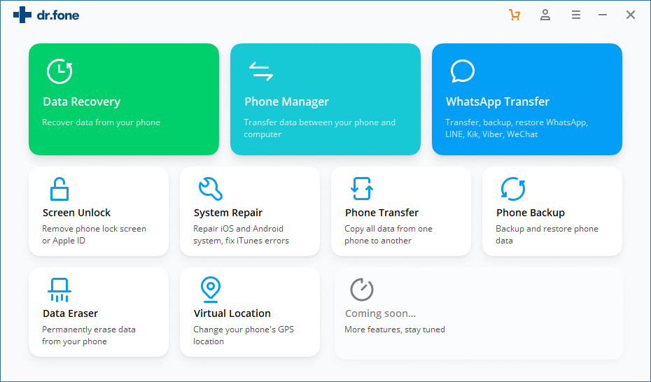 Wondershare Dr.Fone for Android для Windows