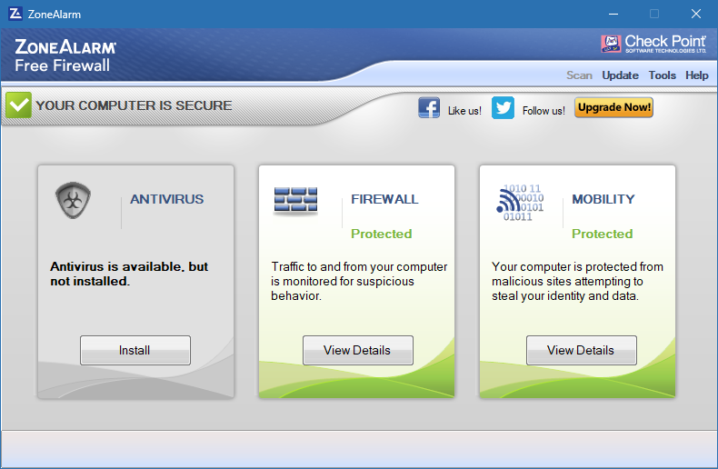 ZoneAlarm Free Firewall для Windows