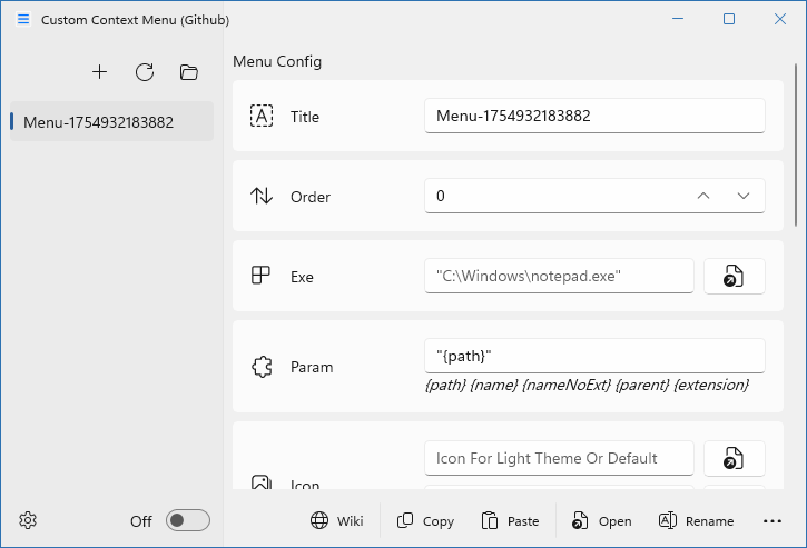 Custom Context Menu скачать
