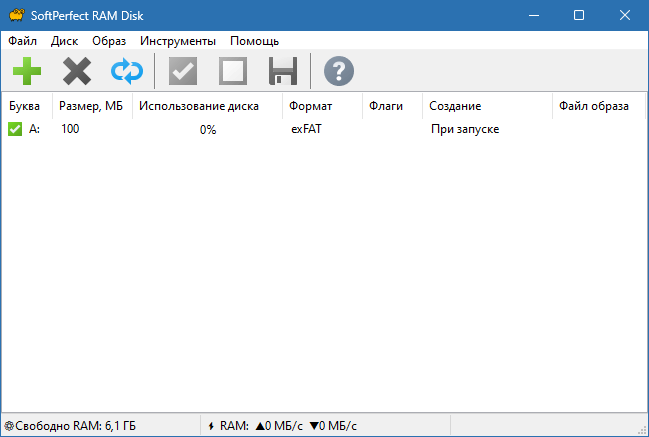SoftPerfect RAM Disk на русском скачать