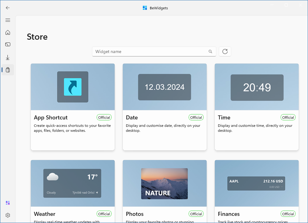 BeWidgets для Windows 11