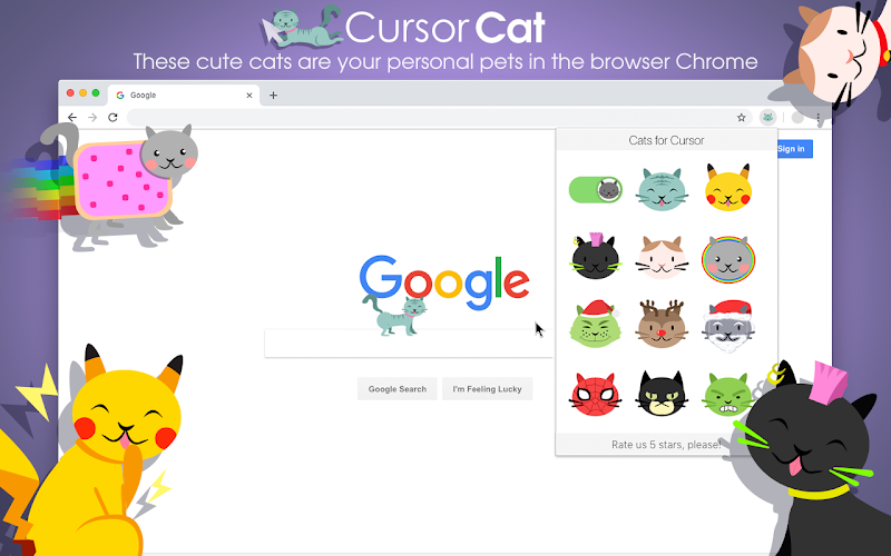 Курсор Кот для Chrome