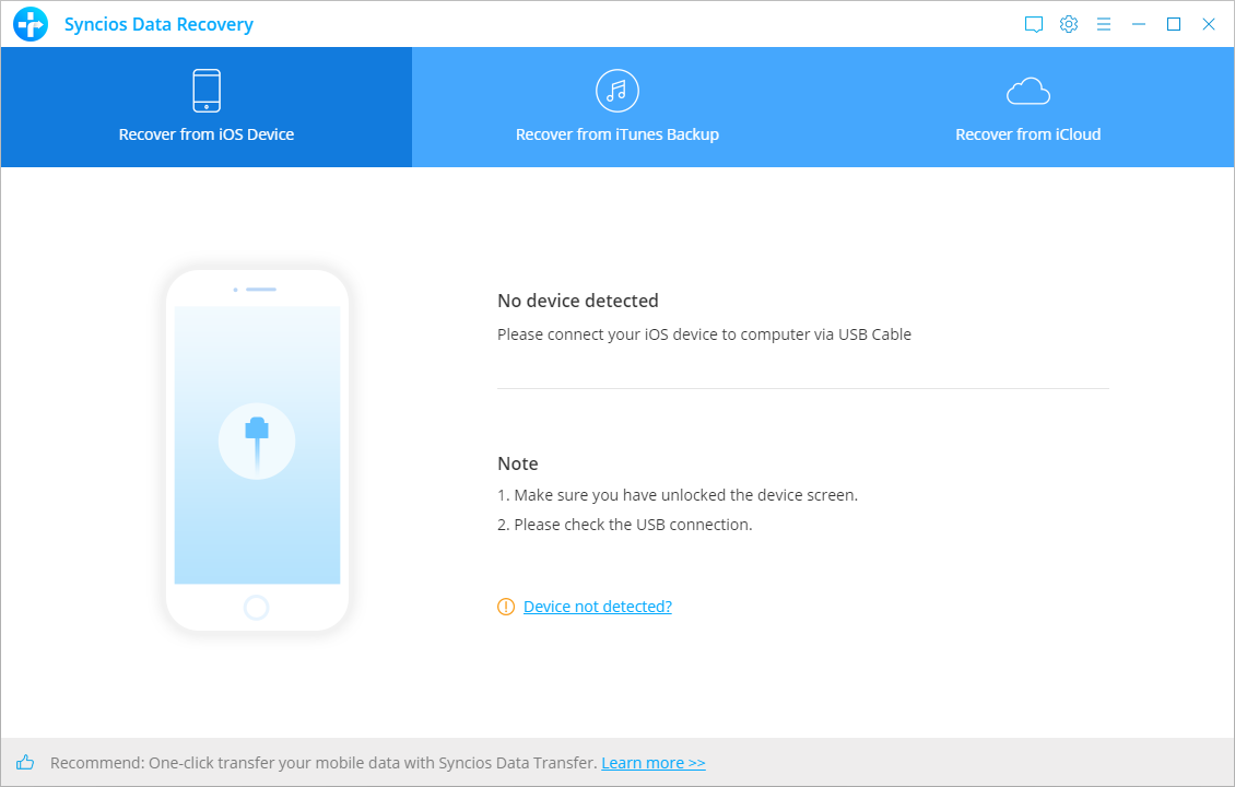 Anvsoft SynciOS Data Recovery для Windows