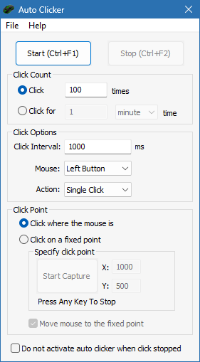 Auto Clicker с ключом