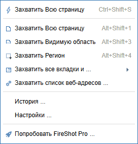 FireShot на русском