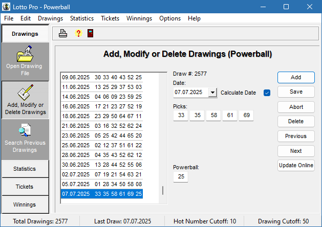 Lotto Pro с ключом