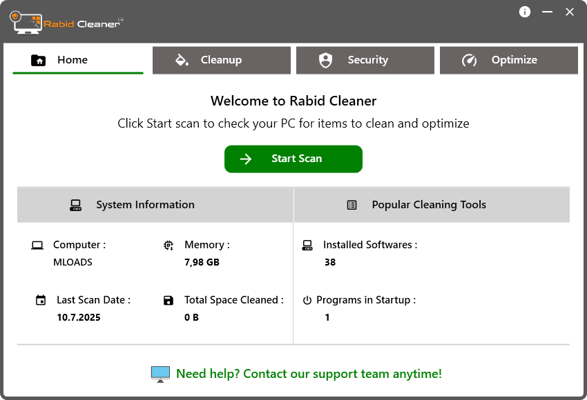 Rabid Cleaner для Windows