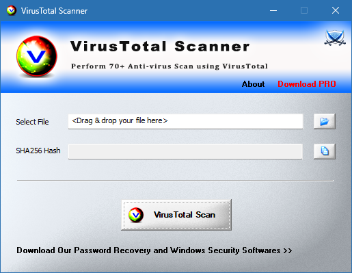 VirusTotal Scanner для Windows