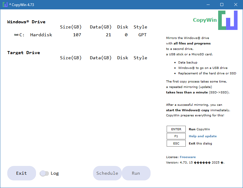 CopyWin для Windows