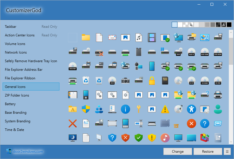 CustomizerGod для Windows скачать
