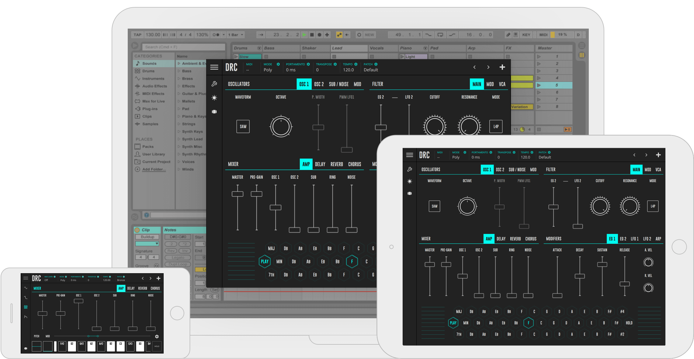 DRC Polyphonic Synthesizer с ключом и кряком