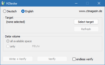 H2testw для Windows