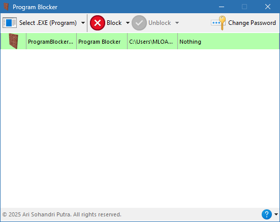 Program Blocker для Windows