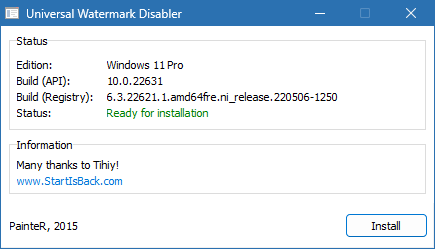 Universal Watermark Disabler для Windows