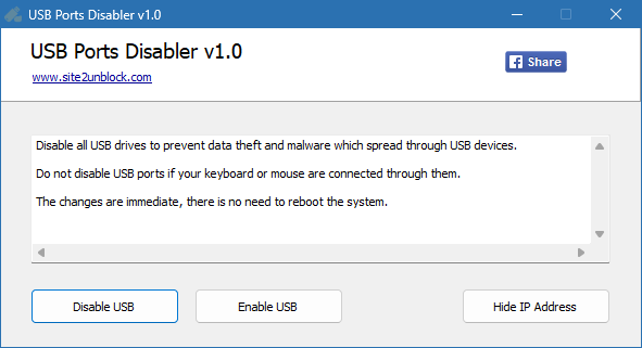 USB Ports Disabler для Windows