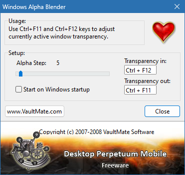 Windows Alpha Blender для Windows