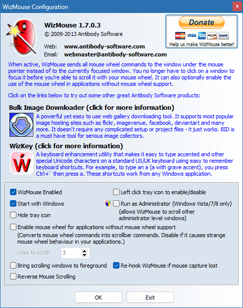 WizMouse для Windows