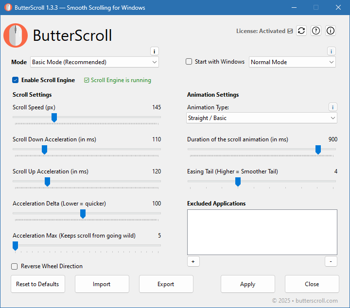 ButterScroll для Windows