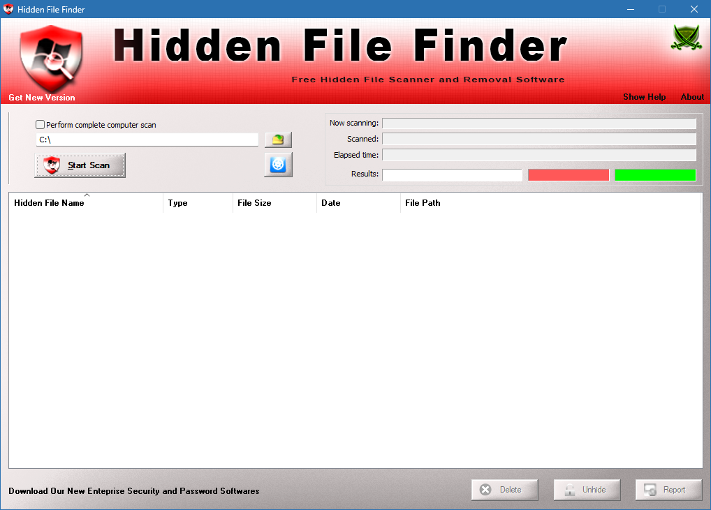Hidden File Finder для Windows