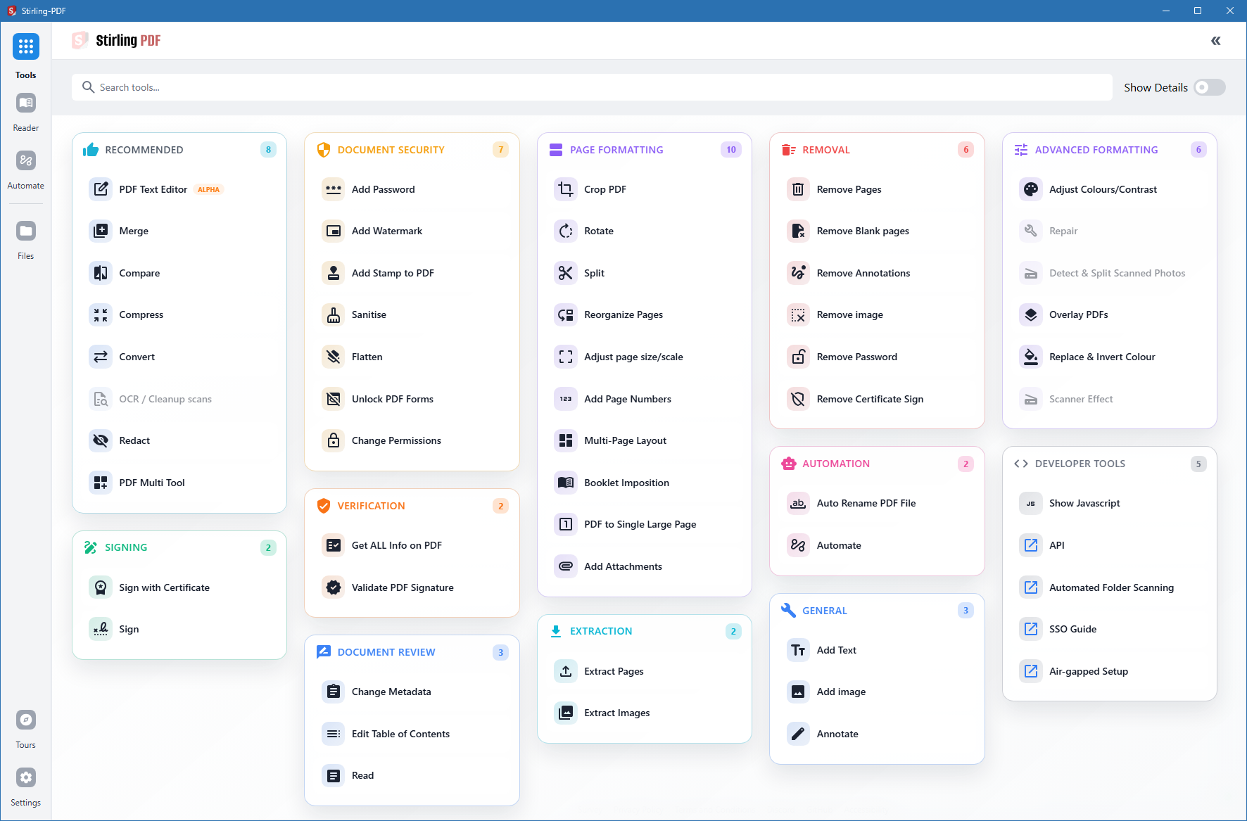 Stirling PDF на русском