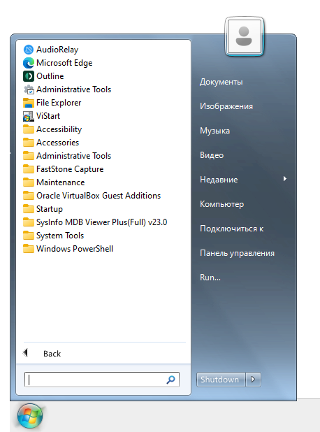 ViStart для Windows